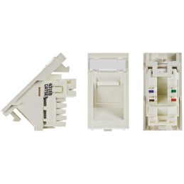 1 pcs - Molex Premise Networks PowerCat Euromod Series Female RJ45 Connector, Cat5e, FTP Shield