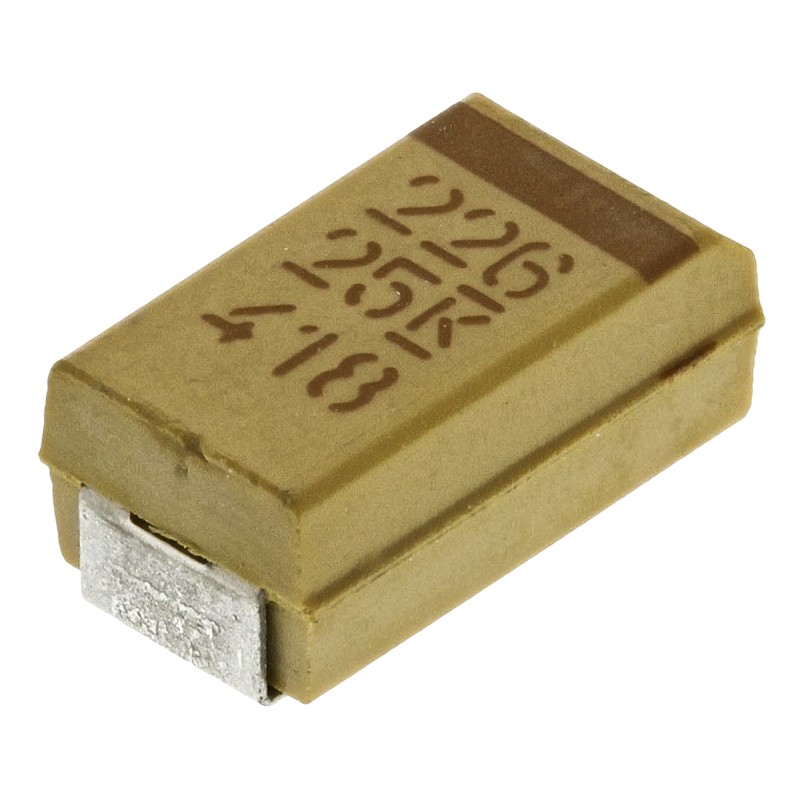 20 pcs - T491C226K025AT KEMET 22μF MnO2 Tantalum Capacitor 25V dc, T491 Series