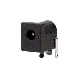 10 pcs : PJ-017DH - DC Power Connectors 1.3 x 3.8 mm, 3.5 A, Horizontal, Through Hole, Kinked Pins, Dc Power Jack Connector