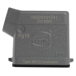 1 pcs - HARTING Han A Heavy Duty Power Connector Hood, PG16 Thread