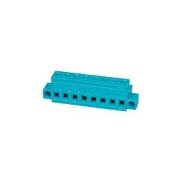 10 pcs : TBP01P1W-508-08BE - Pluggable Terminal Blocks Terminal block, pluggable, w screw lock, 5.08, plug, 8 pole, blue