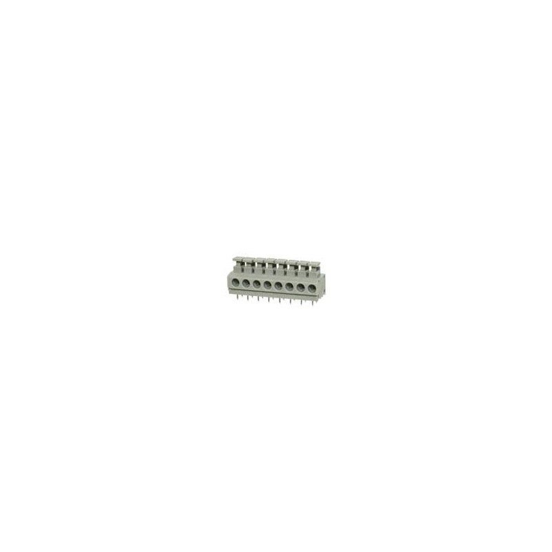 10 pcs : TBL001-500-08GY-2GY - Fixed Terminal Blocks Terminal block, screwless, 5.00, horizontal, 8 poles, cool gray