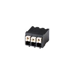 10 pcs : TBLH11-350-04BK - Fixed Terminal Blocks Screwless, High Temperature, 3.50 mm pitch, Black with Gray Button