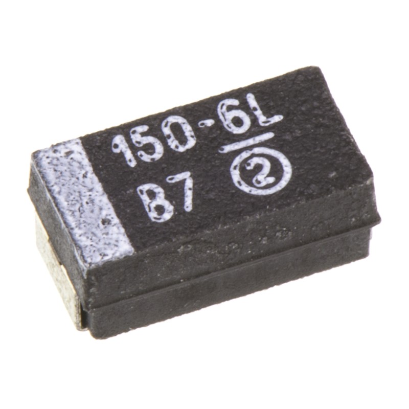 50 pcs - 293D157X96R3C2TE3 Vishay 150μF MnO2 Tantalum Capacitor 6.3V dc, 293D Series
