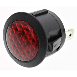 1 pcs - RS PRO Red Panel Mount Indicator, 220V ac, 20.8mm Mounting Hole Size, FASTON Termination