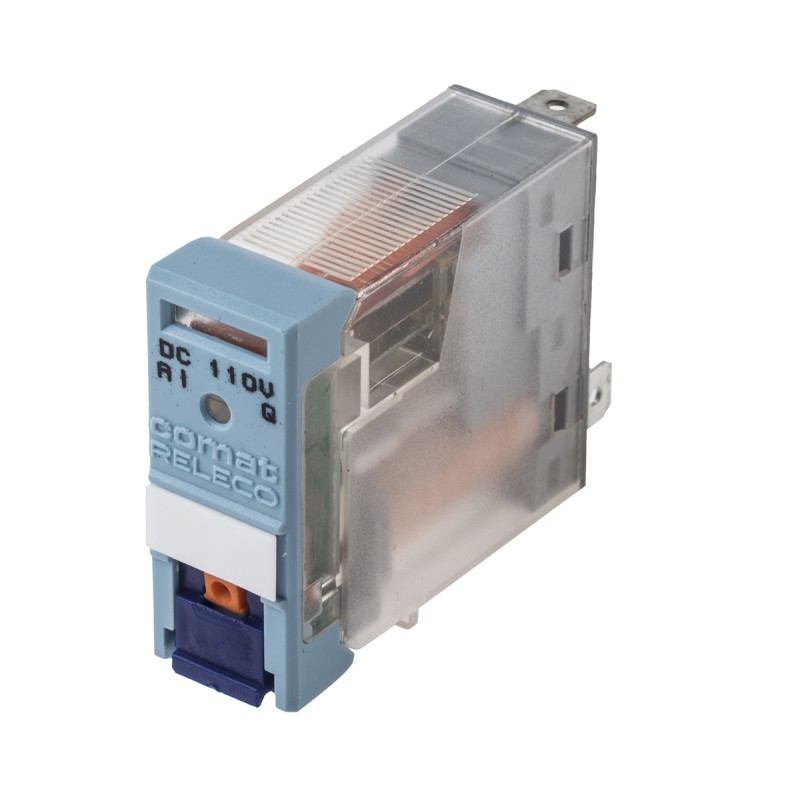 1 pcs - Releco PCB Mount Power Relay, 110V dc Coil, 10A Switching Current, SPDT