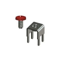 10 pcs : 7771-3 - Terminals M3 screw terminal w/ Blk screw