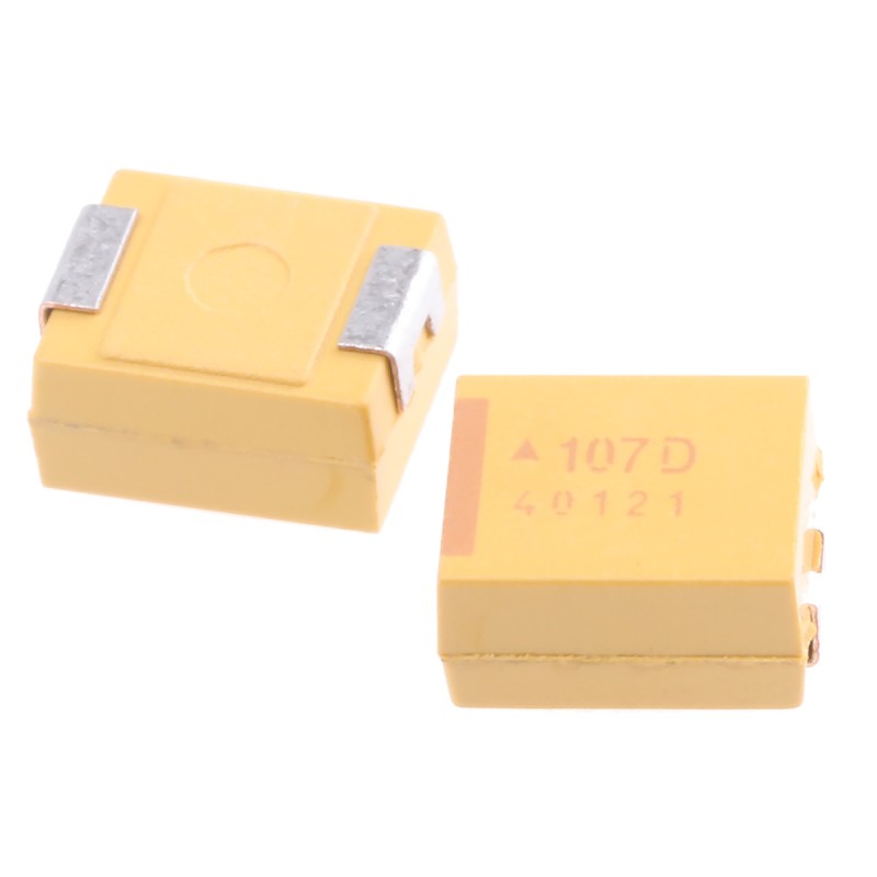 20 pcs - TPSV107K020R0085 KYOCERA AVX 100μF MnO2 Tantalum Capacitor 20V dc, TPS Series