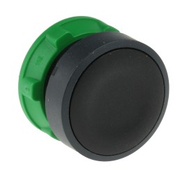 1 pcs - Schneider Electric Harmony XB5 Series Black Spring Return Push Button Head, 22mm Cutout, IP66, IP67, IP69K