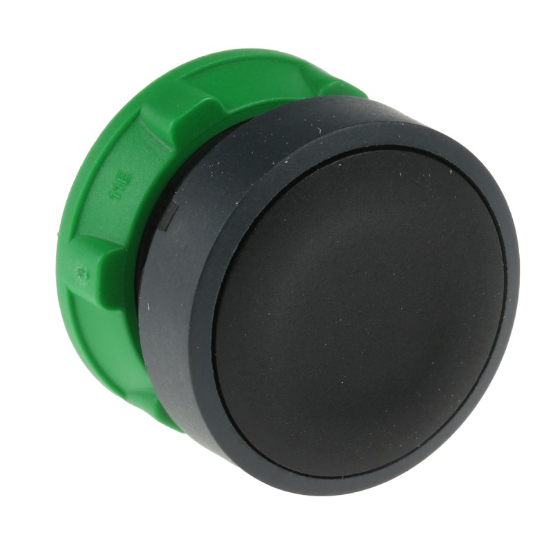 1 pcs - Schneider Electric Harmony XB5 Series Black Spring Return Push Button Head, 22mm Cutout, IP66, IP67, IP69K