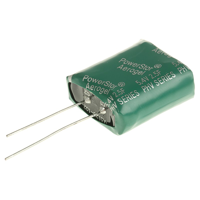 10 pcs - PHV-5R4V255-R Eaton 2.5F Supercapacitor -10 - +30% Tolerance, 5.4V dc, Through Hole