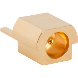 1 pcs - Amphenol RF 252151-75 Series, jack PCB Mount BNC Connector, 75Ω, Straight Body