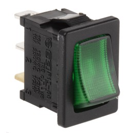 1 pcs - RS PRO Illuminated SPST, On-Off Rocker Switch Panel Mount
