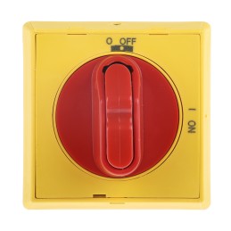 1 pcs - ABB Red/Yellow Rotary Handle