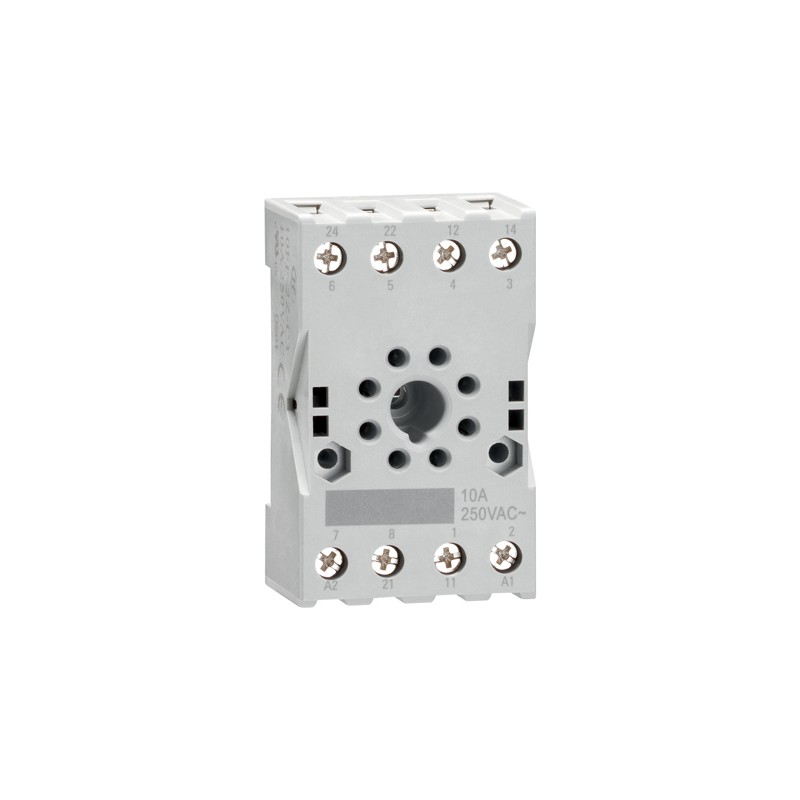 1 pcs - Lovato HR SERIES DIN Rail Relay Socket, for use with HR SERIES