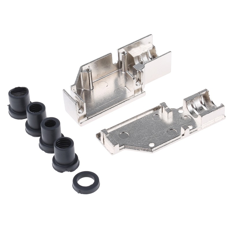 1 pcs - MH Connectors MHDCMR Series Zinc Right Angle D Sub Backshell, 15 Way, Strain Relief