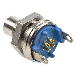 1 pcs - TE Connectivity Circular Connector, 4 Contacts, Panel Mount, Subminiature Connector, Plug, Male, IP65, TRIAD 01 Series