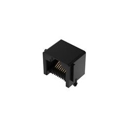 10 pcs : MJ3420-11-1-2 - Modular Connectors / Ethernet Connectors MJ 10P10C Horizontal 6u' Through Hole, with panel stop