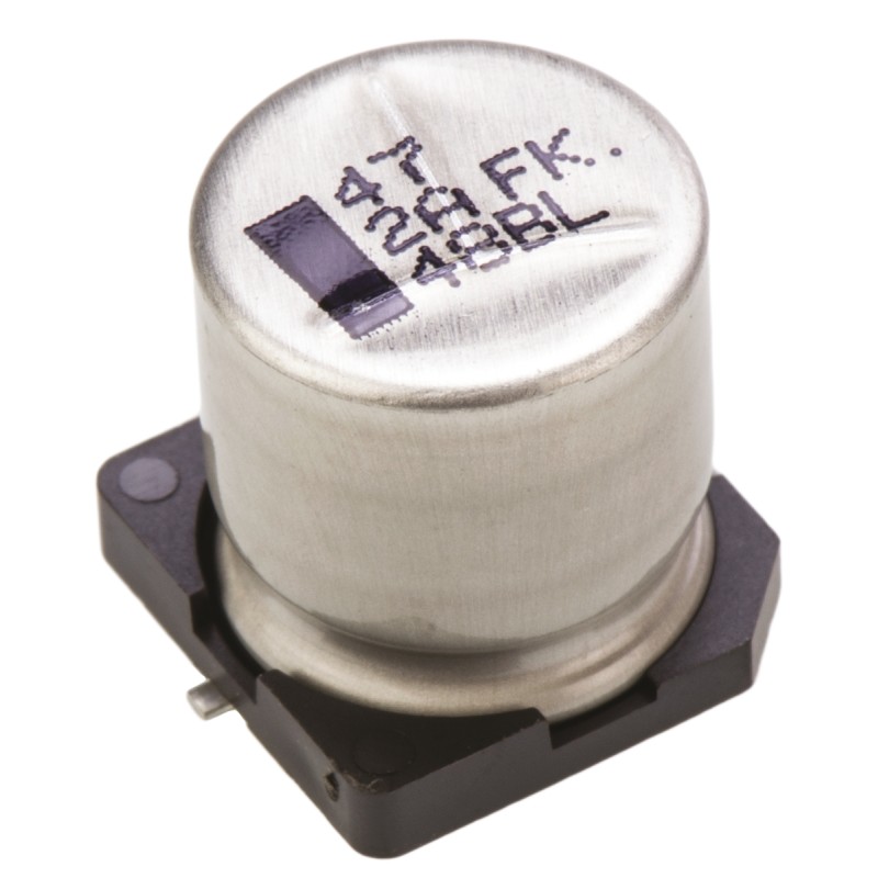 20 pcs - EEEFK2A470AQ Panasonic 47μF Aluminium Electrolytic Capacitor 100V dc, Surface Mount - EEEFK2A470AQ