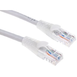 1 pcs - RS PRO Cat5e Male RJ45 to Male RJ45 Ethernet Cable, U/UTP, Grey PVC Sheath, 2m