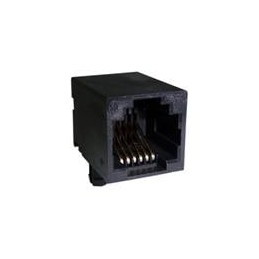 10 pcs : RJE0116001 - Modular Connectors / Ethernet Connectors 6P6C Single Port No Shield