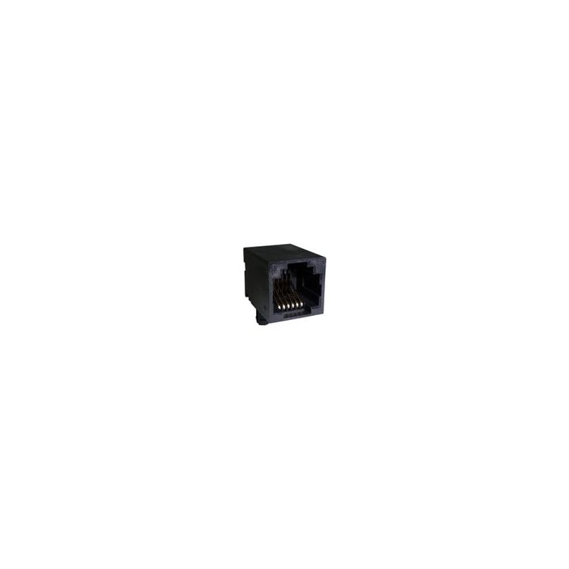 10 pcs : RJE0116001 - Modular Connectors / Ethernet Connectors 6P6C Single Port No Shield