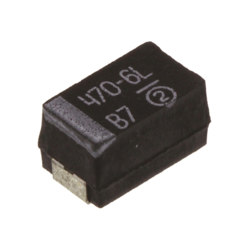 20 pcs - 293D477X06R3E2TE3 Vishay 470μF MnO2 Tantalum Capacitor 6.3V dc, 293D Series