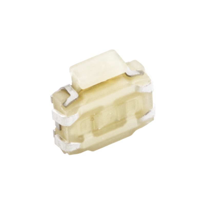 1 pcs - White Tactile Switch, SPST 50 mA @ 12 V dc 2.6mm Surface Mount