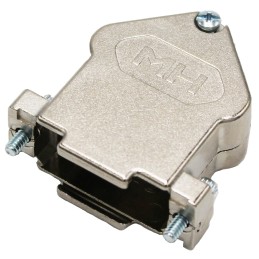 1 pcs - MH Connectors MHDU45 Series Zinc Angled D Sub Backshell, 15 Way, Strain Relief