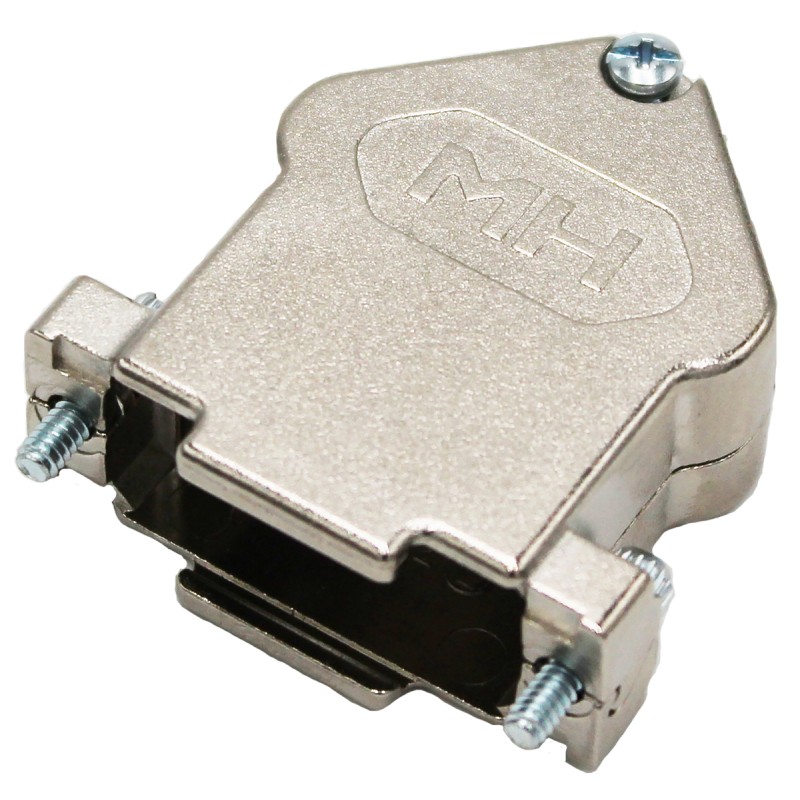 1 pcs - MH Connectors MHDU45 Series Zinc Angled D Sub Backshell, 15 Way, Strain Relief