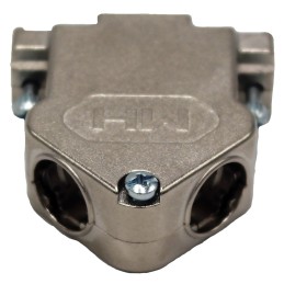 1 pcs - MH Connectors MHDU45 Series Zinc Angled D Sub Backshell, 15 Way, Strain Relief