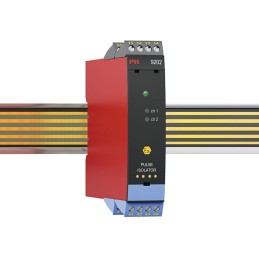 1 pcs - PR Electronics 9200 Series Pulse Isolator, NAMUR Sensor, Switch Input, Relay Output, 19.2 - 31.2V dc Supply