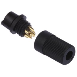 1 pcs - binder Circular Connector, 4 Contacts, Cable Mount, Subminiature Connector, Socket, Female, IP40, 719 Series