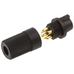 1 pcs - binder Circular Connector, 4 Contacts, Cable Mount, Subminiature Connector, Socket, Female, IP40, 719 Series