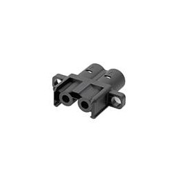 10 pcs : 215511-6121 - Power to the Board PowerWize BMI 6.00mm, 2-circuit, Black Panel Mount Receptacle Housing in Bag
