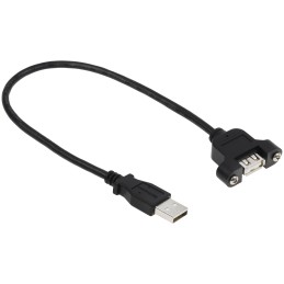 1 pcs - StarTech.com USB 2.0 Cable, Male USB A to Female USB A USB Extension Cable, 300mm