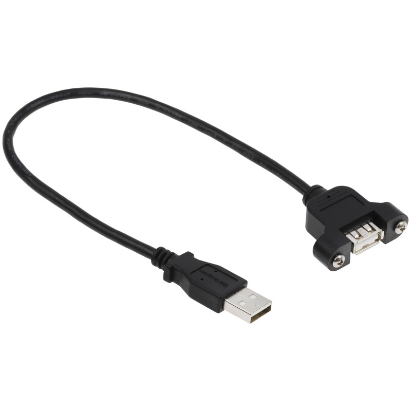 1 pcs - StarTech.com USB 2.0 Cable, Male USB A to Female USB A USB Extension Cable, 300mm
