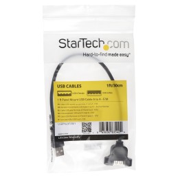 1 pcs - StarTech.com USB 2.0 Cable, Male USB A to Female USB A USB Extension Cable, 300mm