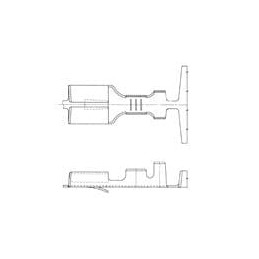 10 pcs : 71162090 - Automotive Connectors TERM 250 FEM 6.0MM UNSLD