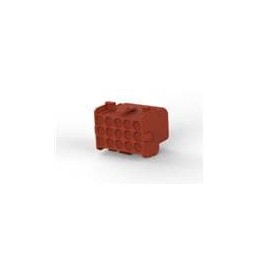 10 pcs : 1-480711-1 - Pin & Socket Connectors CAP 15P BROWN