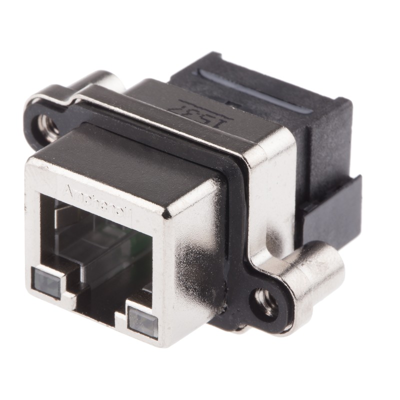 1 pcs - Amphenol ICC MRJ Series Female RJ45 Connector, Through Hole