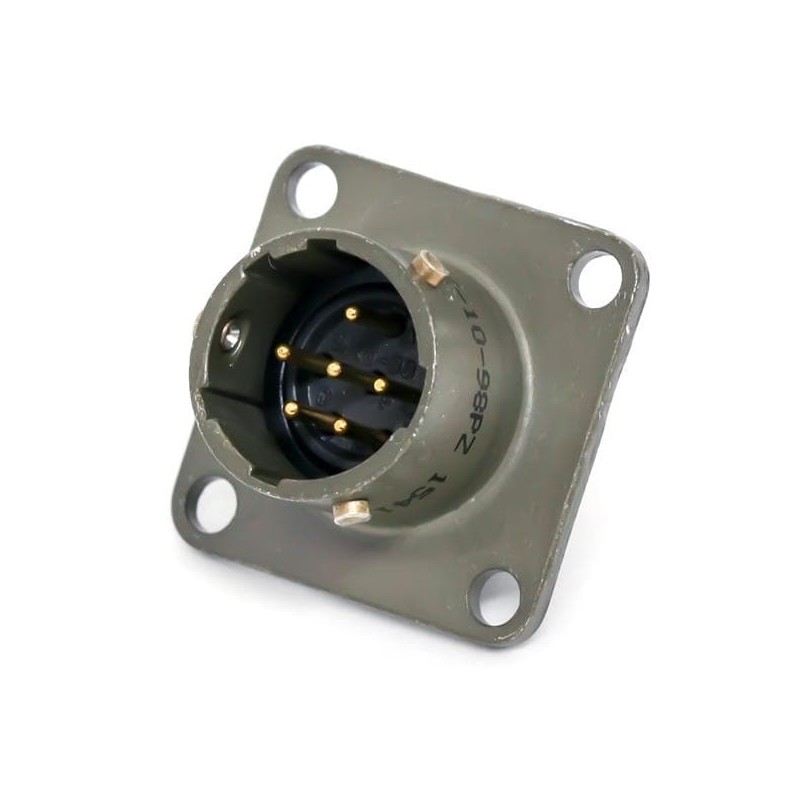 1 pcs - Amphenol Industrial 8 Way Circular Connector Receptacle, Socket Contacts