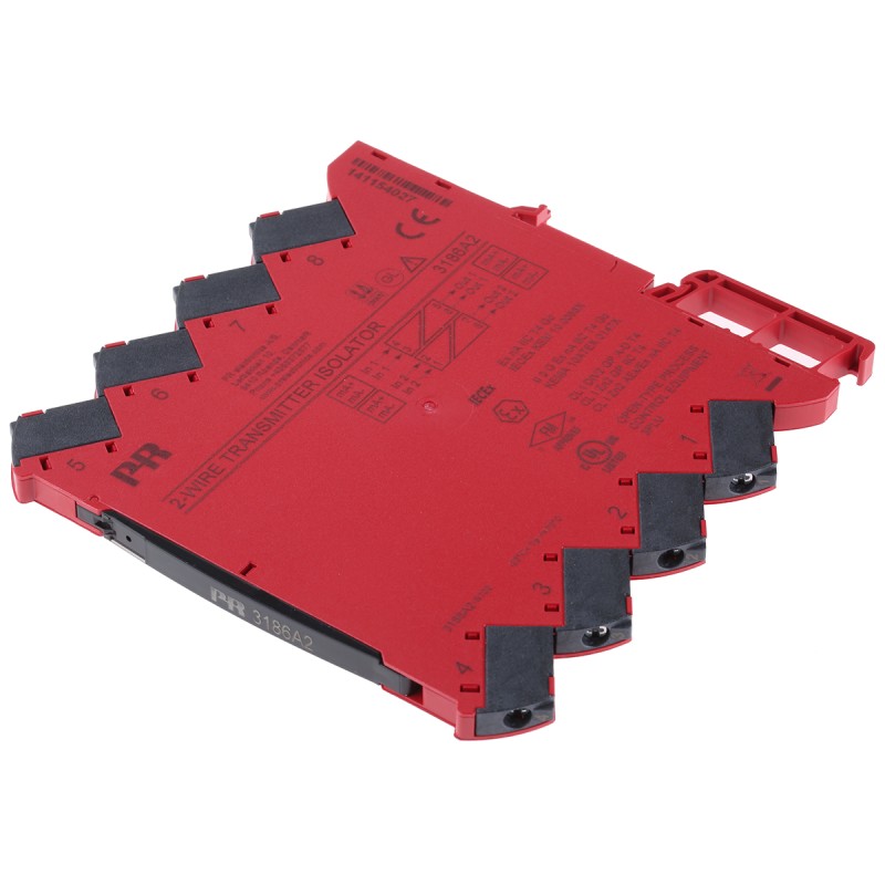1 pcs - PR Electronics 3100 Series Current Isolator, Current Input, Current Output, 6 - 35V dc Supply