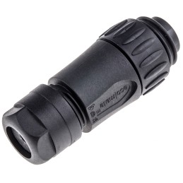 1 pcs - Amphenol Circular Connector, 7 Contacts, Cable Mount, Plug, Male, IP65, IP67, Ecomate Series