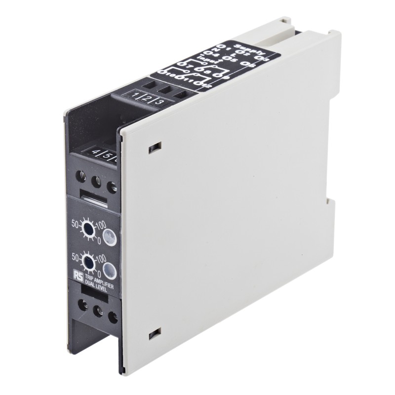 1 pcs - RS PRO Signal Conditioner, Current, Voltage Input, Relay Output, 230V ac Supply