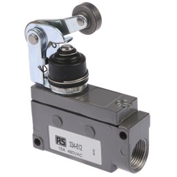 1 pcs - Honeywell BZE7 Series Roller Lever Limit Switch, 1NC/1NO, IP65, SPDT, Die Cast Aluminium Housing, 15A Max