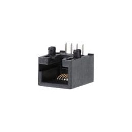 10 pcs : 95501-2882 - Modular Connectors / Ethernet Connectors RA LP TH JACK 8/8 KE LP TH JACK 8/8 KEYED