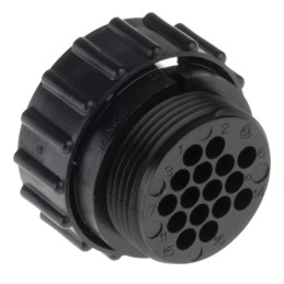 1 pcs - TE Connectivity Circular Connector, 16 Contacts, Cable Mount, Socket, Female, CPC Series 1 Series