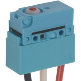 1 pcs - Panasonic Pin Plunger Micro Switch, Pre-wired Terminal, 100 mA @ 30 V dc, SP-CO, IP67