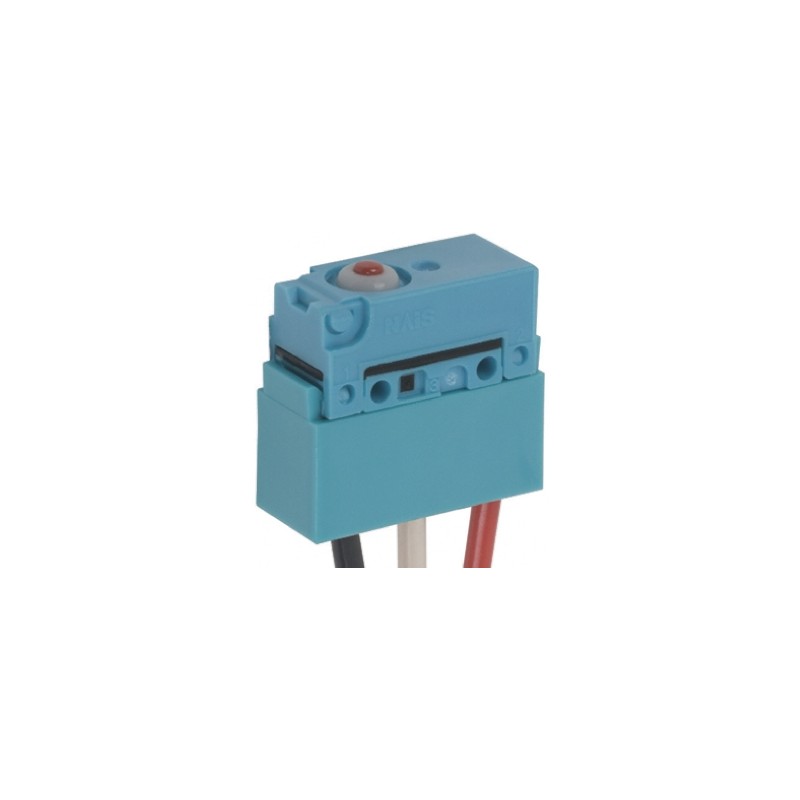 1 pcs - Panasonic Pin Plunger Micro Switch, Pre-wired Terminal, 100 mA @ 30 V dc, SP-CO, IP67